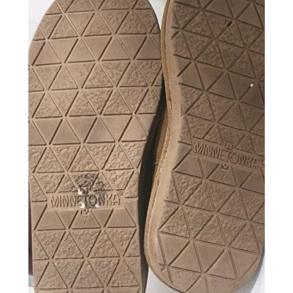 Minnetonka Boots Womens 7 Suede Faux Shearling Slip On Sherpa Lined Mid-Calf - Picture 7 of 13